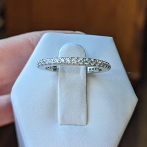Sterling silver CZ eternity ring - listing 2